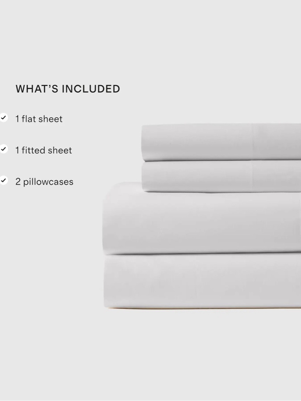 NEW Quince Organic Crisp Percale Sheet, King (White) - Picture 4 of 6